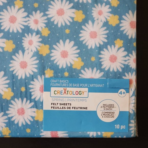 3 for $10 Creatology Craft Basics Felt Sheets Solid Colors & Patterns NEW - Picture 5 of 13
